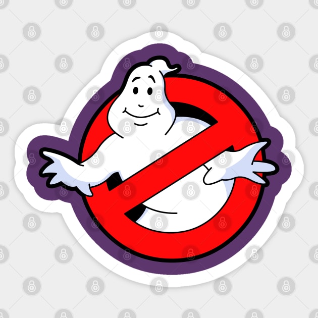 And Now Back To The Real Ghostbusters Logo Smile Sticker by RobotGhost